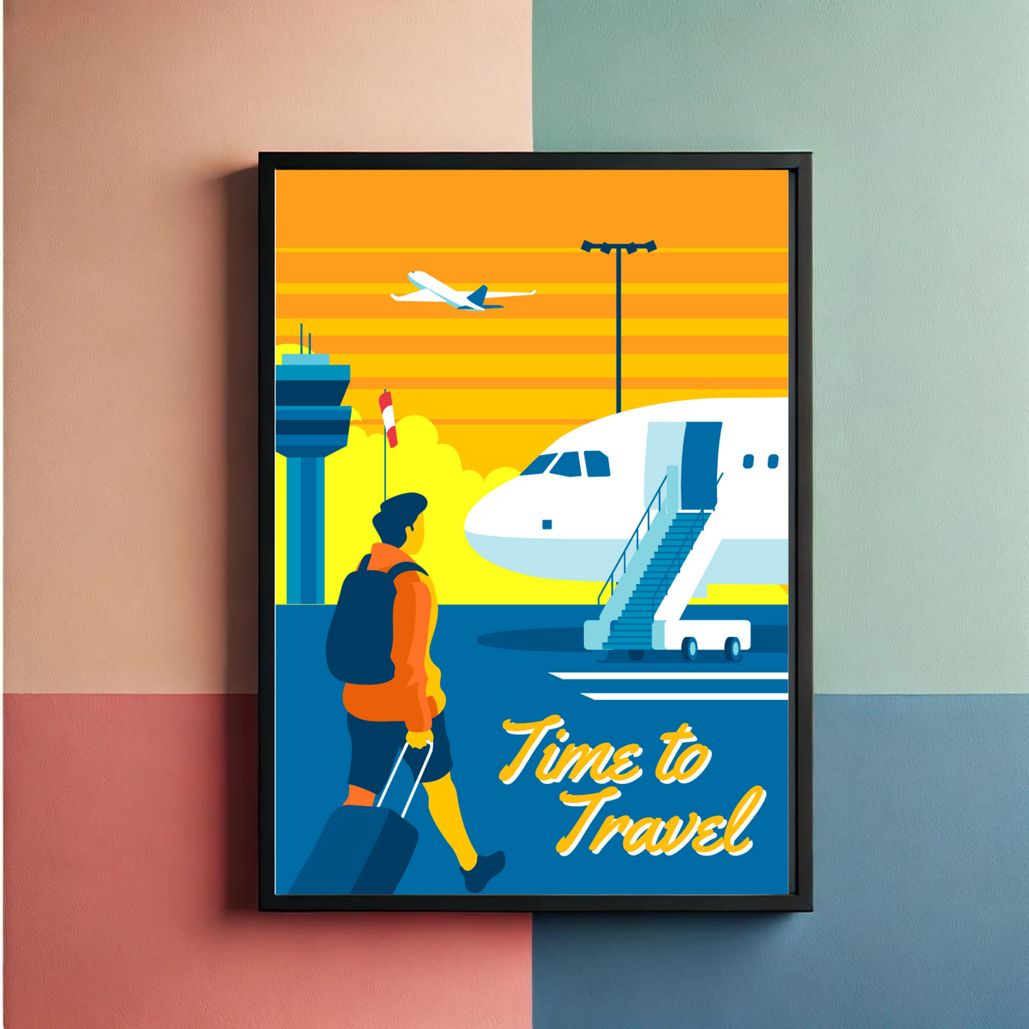 Travel Time Set Of 3 Wall Art Posters