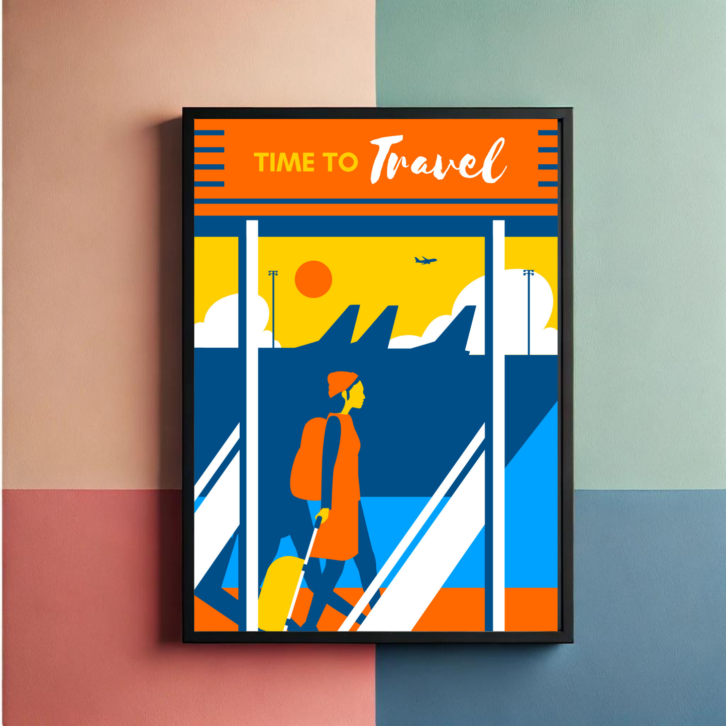 Travel Time Set Of 3 Wall Art Posters