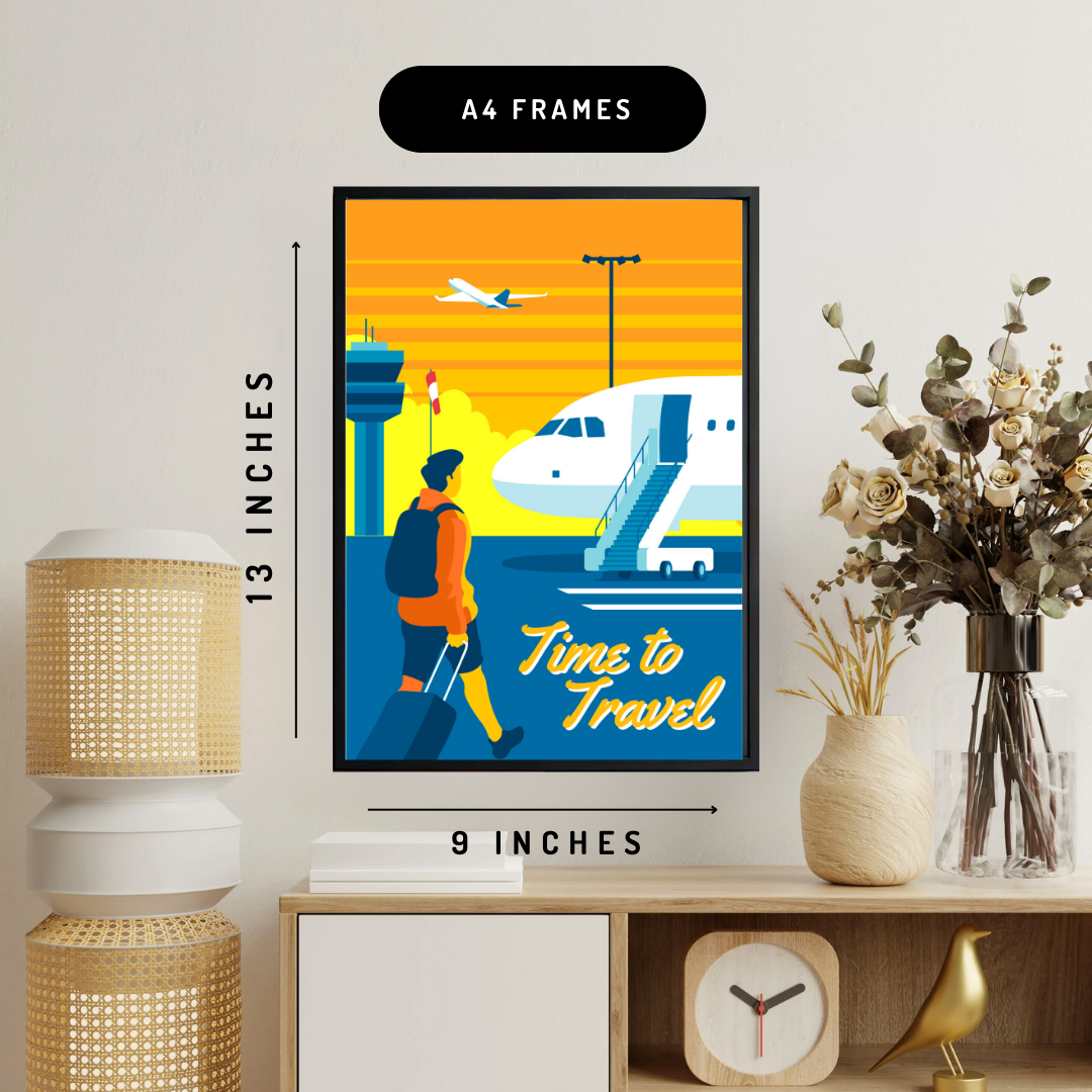Travel Time Set Of 3 Wall Art Posters