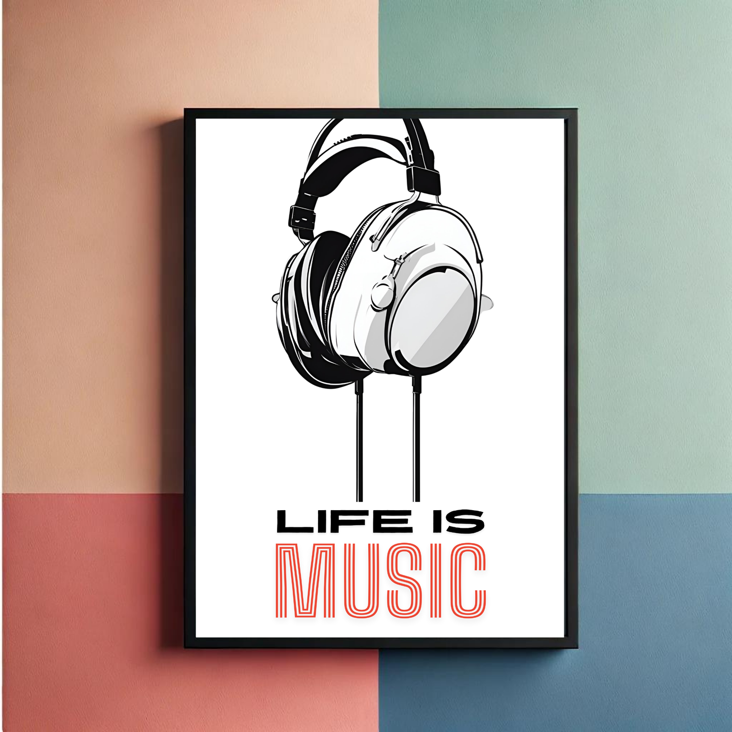 Life is Music Wall Art Poster