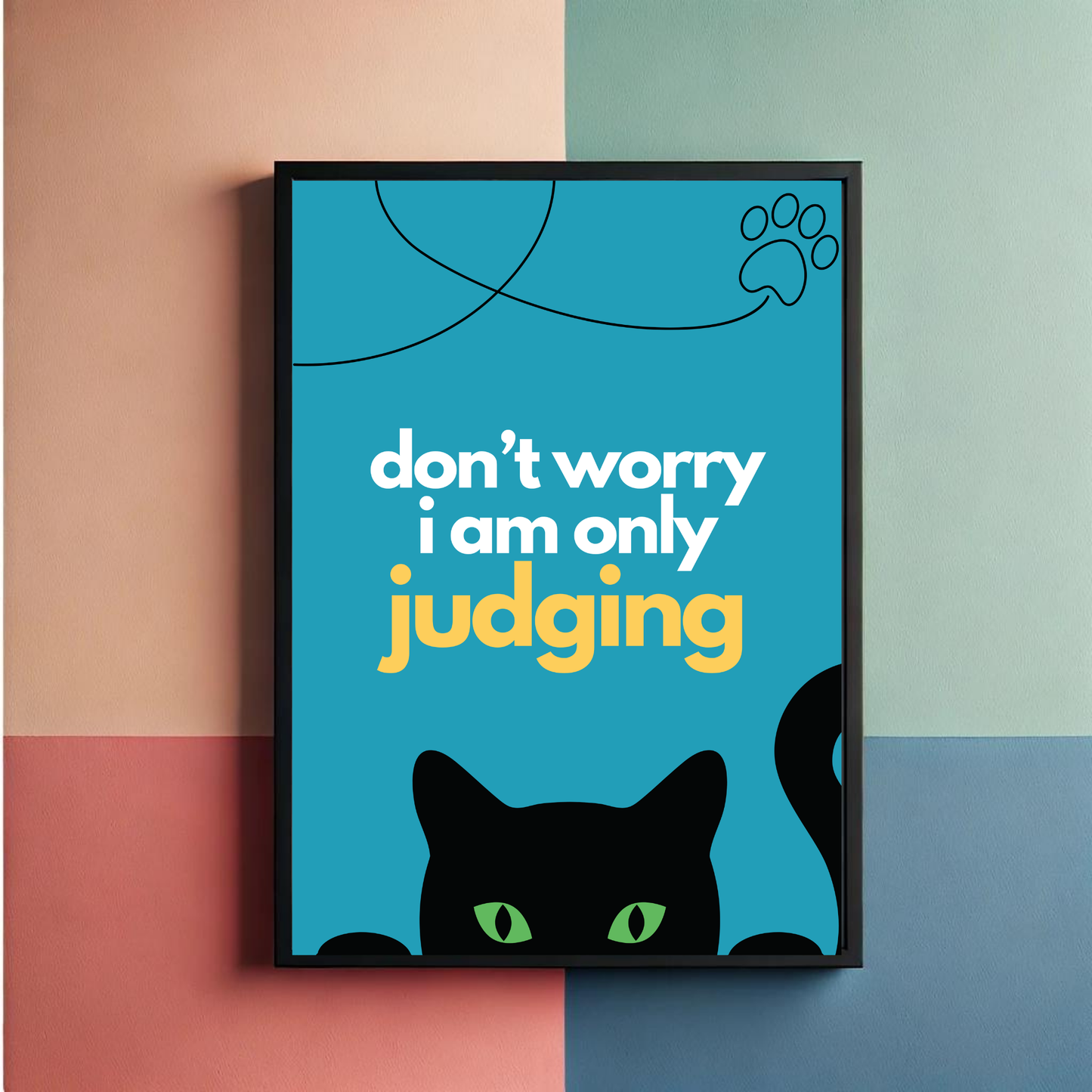 The Cat Judge Wall Art Poster