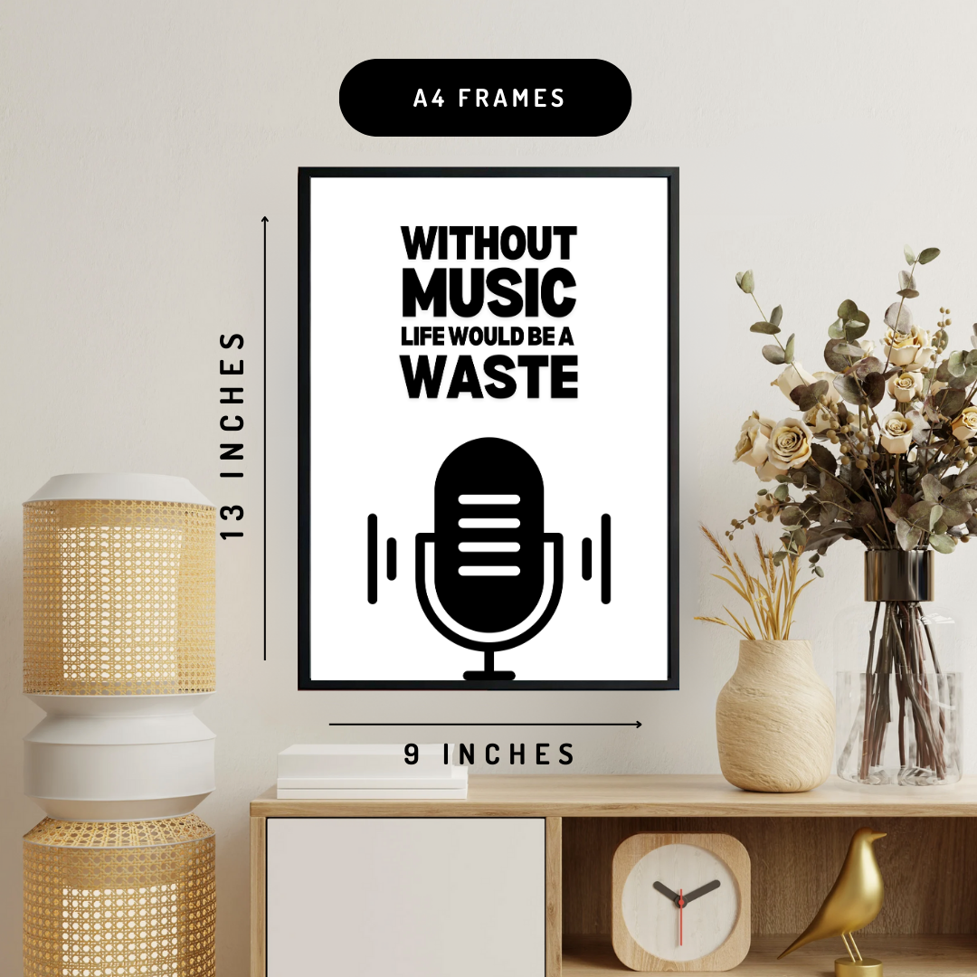 Music In Life Wall Art Poster