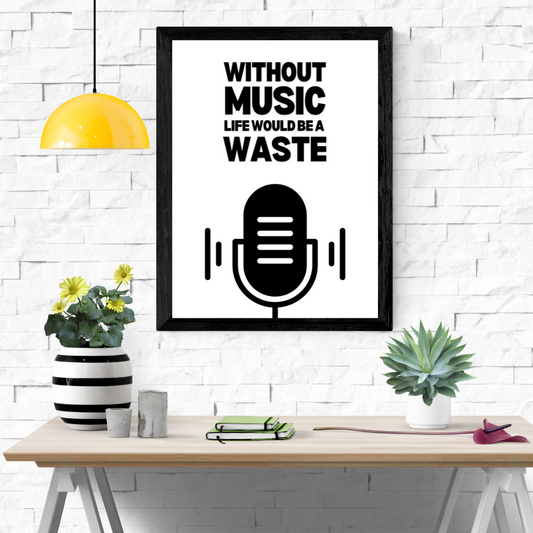 Music In Life Wall Art Poster