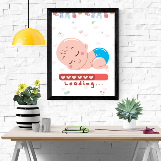 New Baby Loading Wall Art Poster