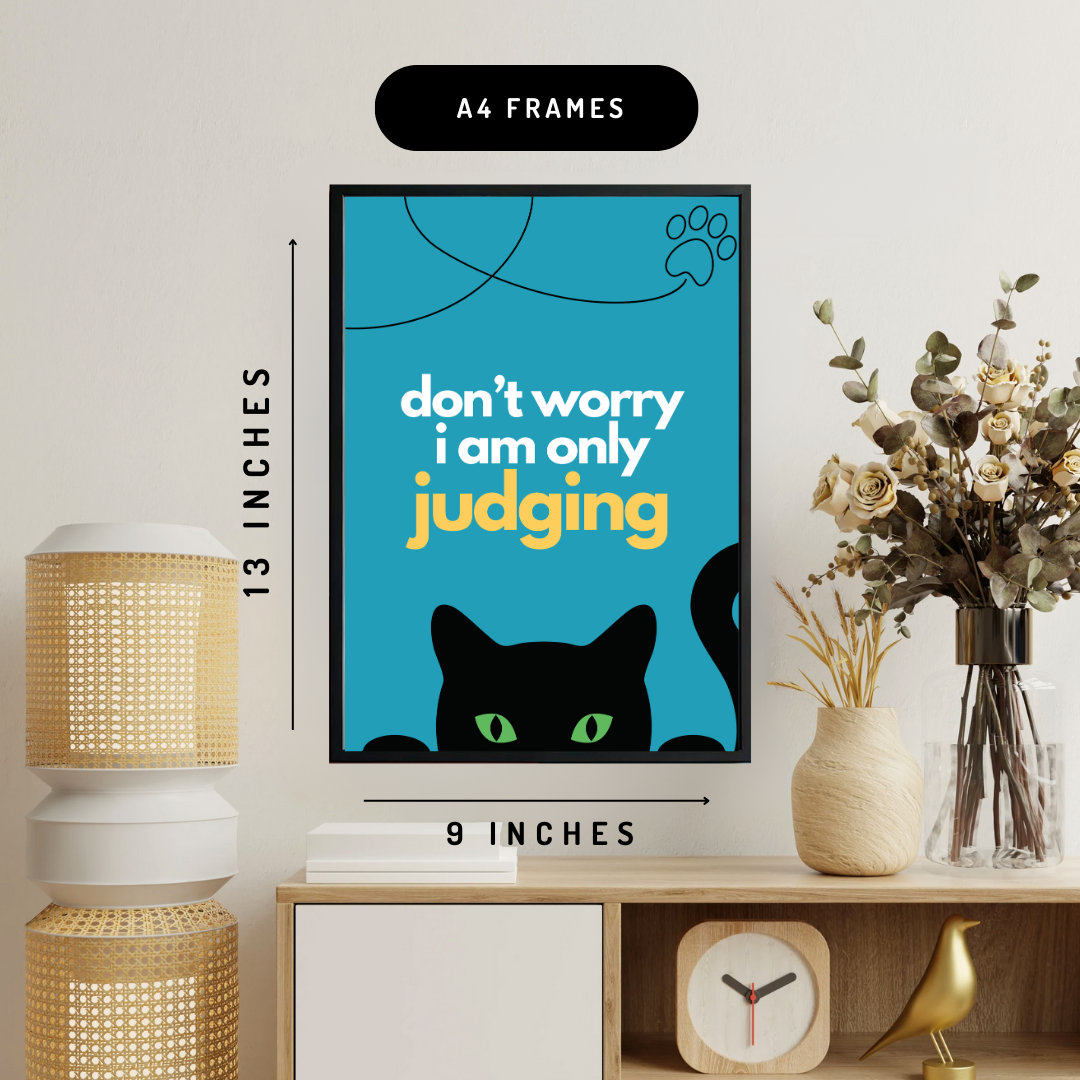 The Cat Judge Wall Art Poster