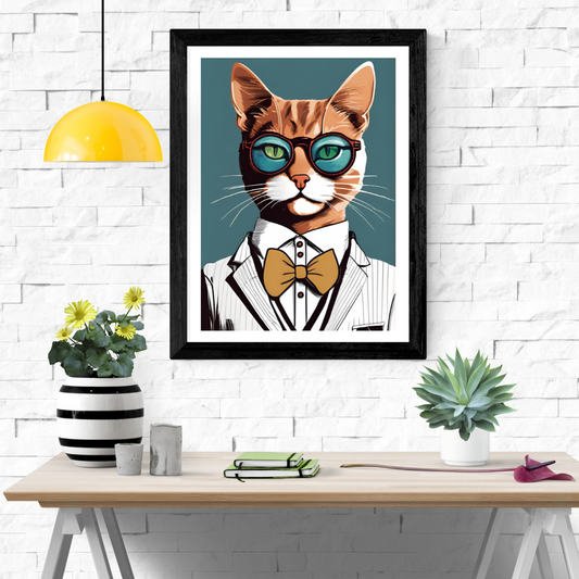 Boss Cat Wall Art Poster