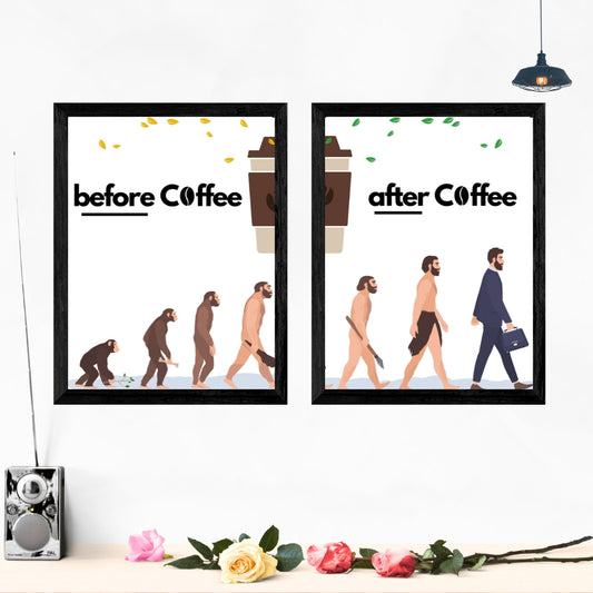 After Coffee Set Of 2 Wall Art Posters