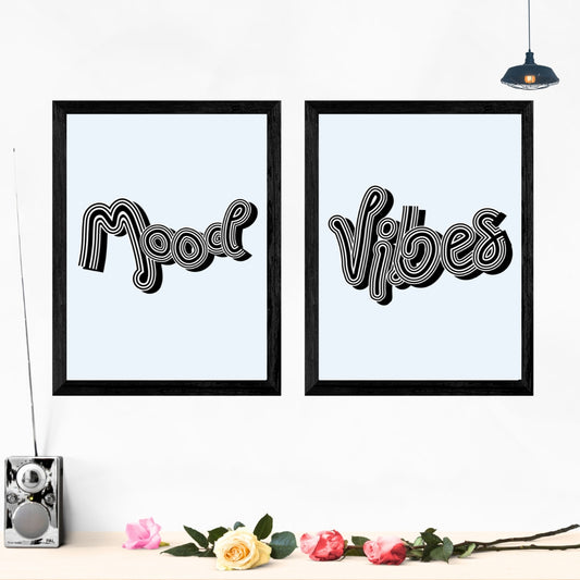 Good Vibes Set of 2 Wall Art Posters