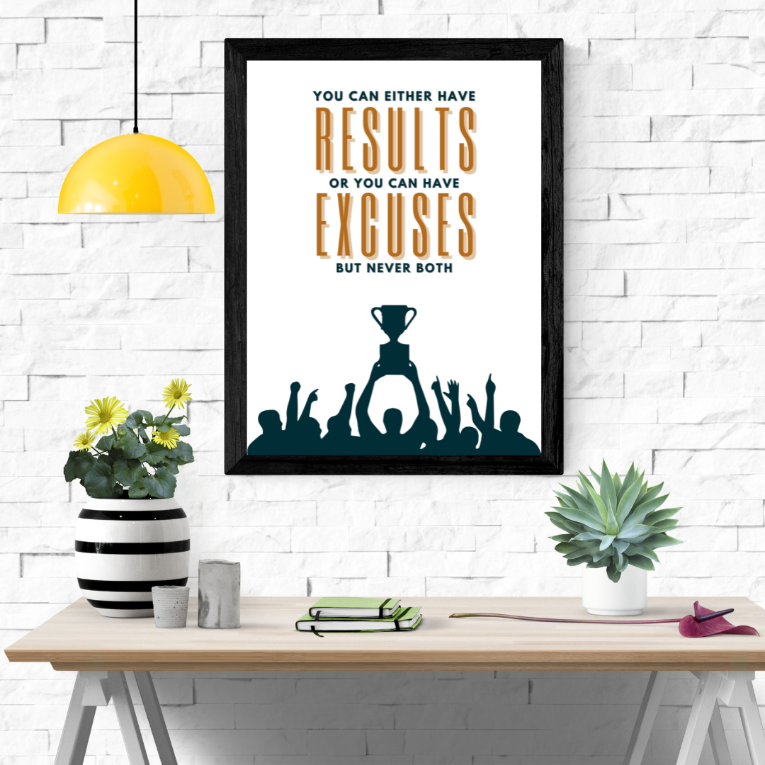 Achieve Results Wall Art Poster