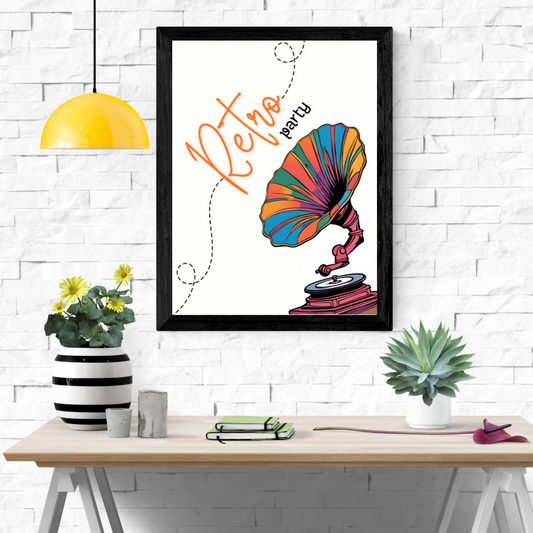 Retro Party Wall Art Poster
