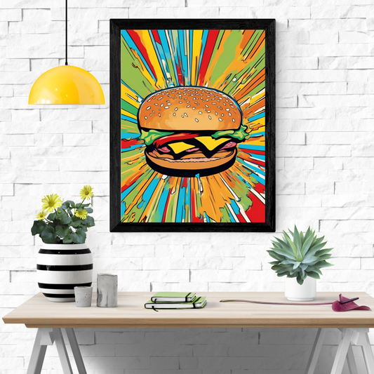 Burger Wall Art Poster