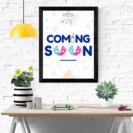 Baby Coming Soon Wall Art Poster
