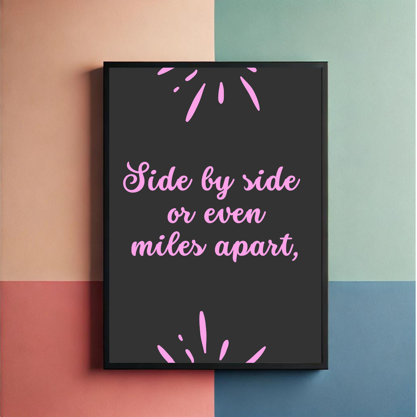 Sisters Are Connected Wall Art Posters