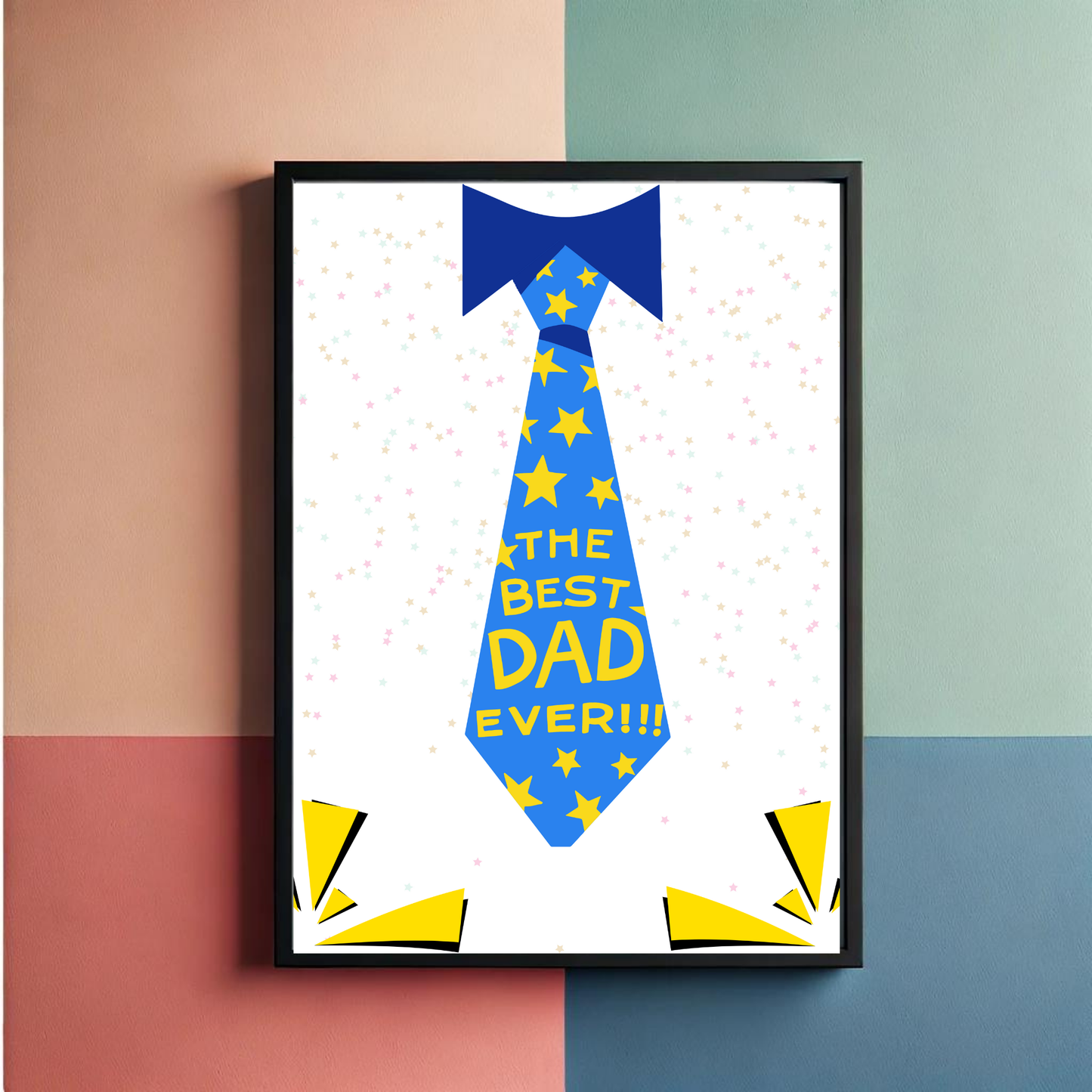 Best Dad Wall Art Poster