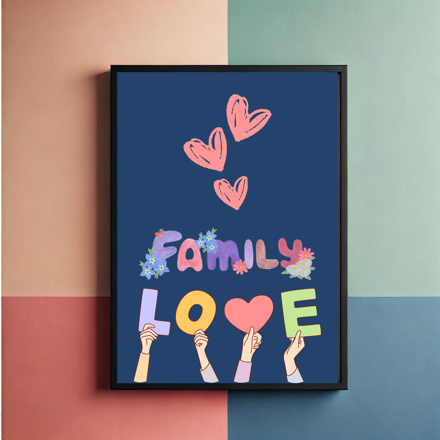 Family Love Wall Art Posters