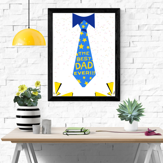 Best Dad Wall Art Poster