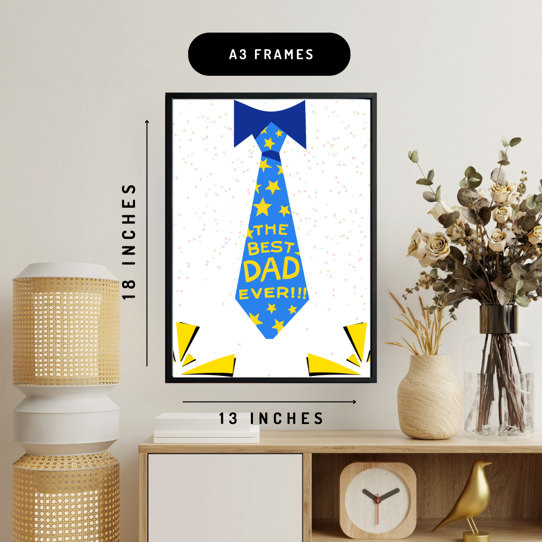 Best Dad Wall Art Poster