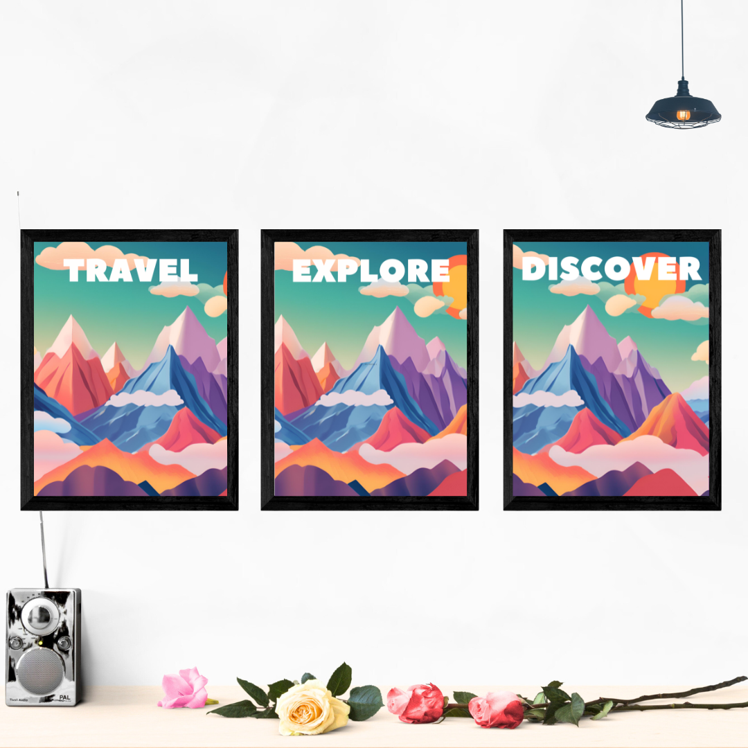 Travel Explore And Discover Wall Art Posters