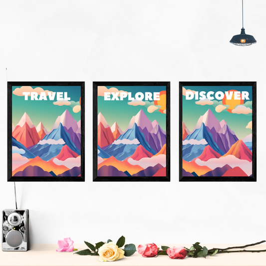 Travel Explore And Discover Wall Art Posters