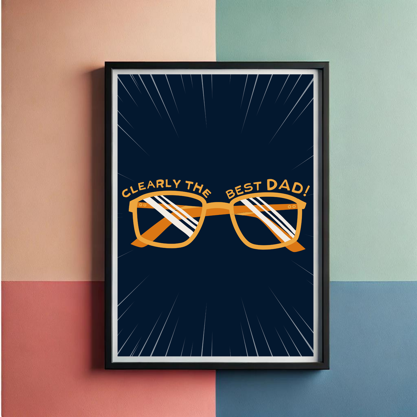 Best Dad Wall Art Poster