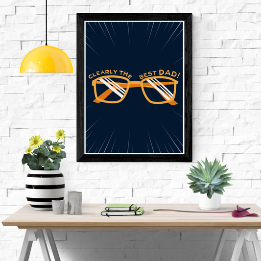 Best Dad Wall Art Poster