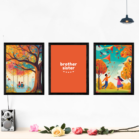 Brother Sister Love Wall Art Posters