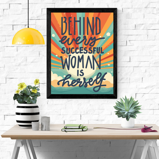 Successful Woman Wall Art Poster
