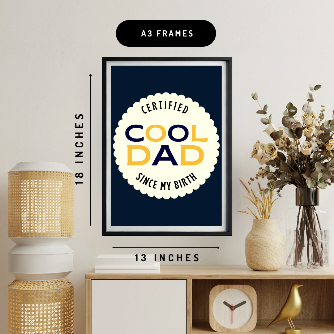 Cool Dad Wall Art Poster