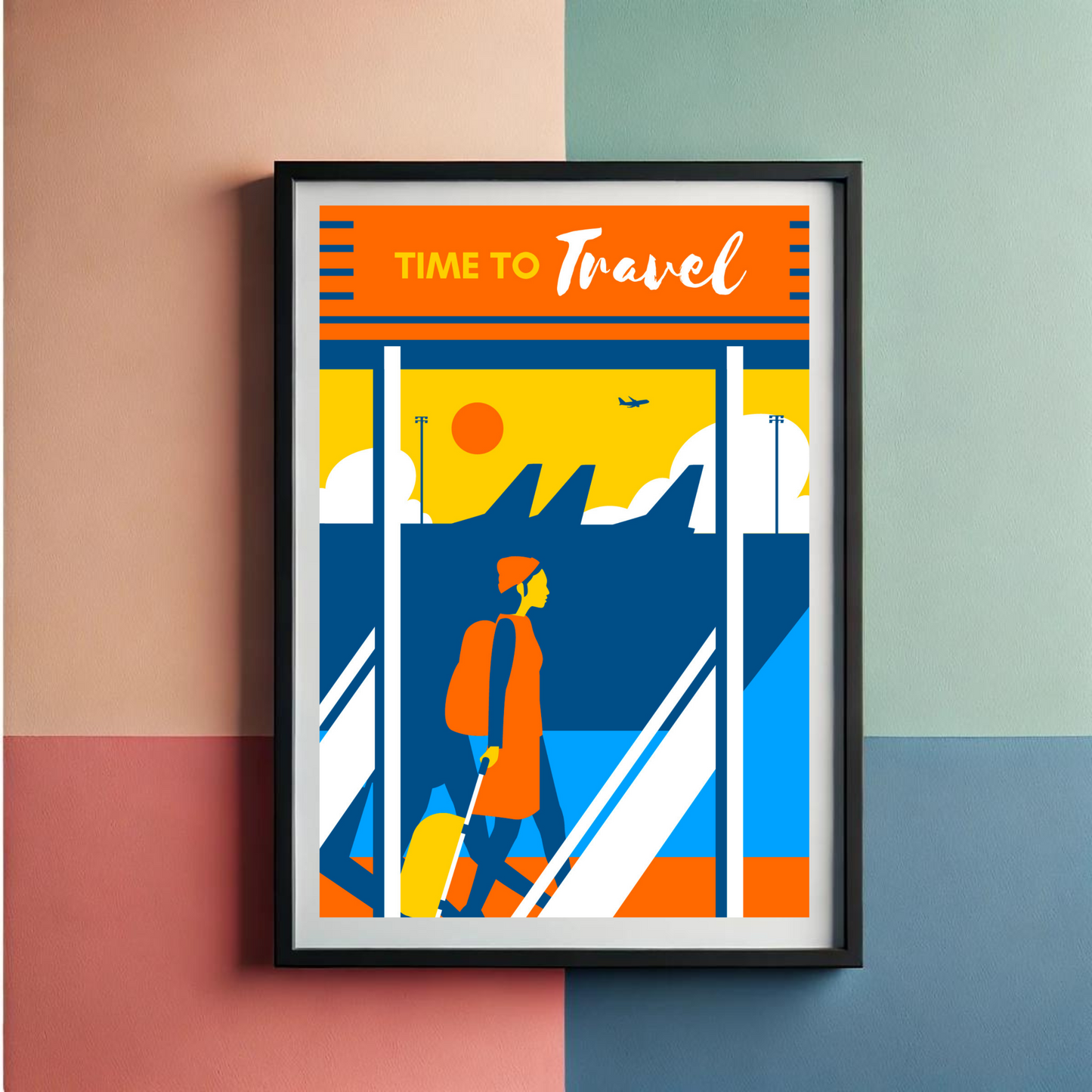 Travel Time Wall Art Poster