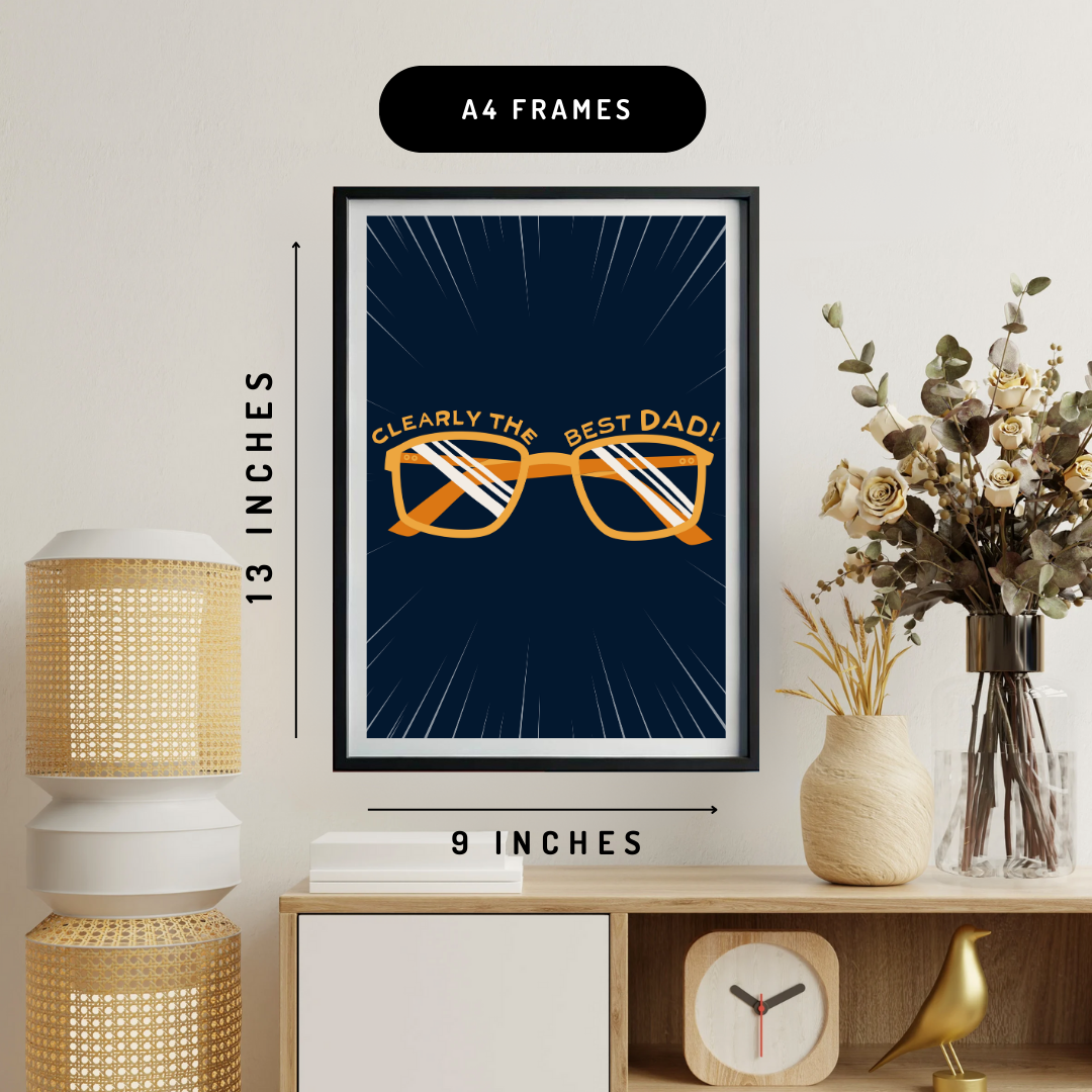 Best Dad Wall Art Poster