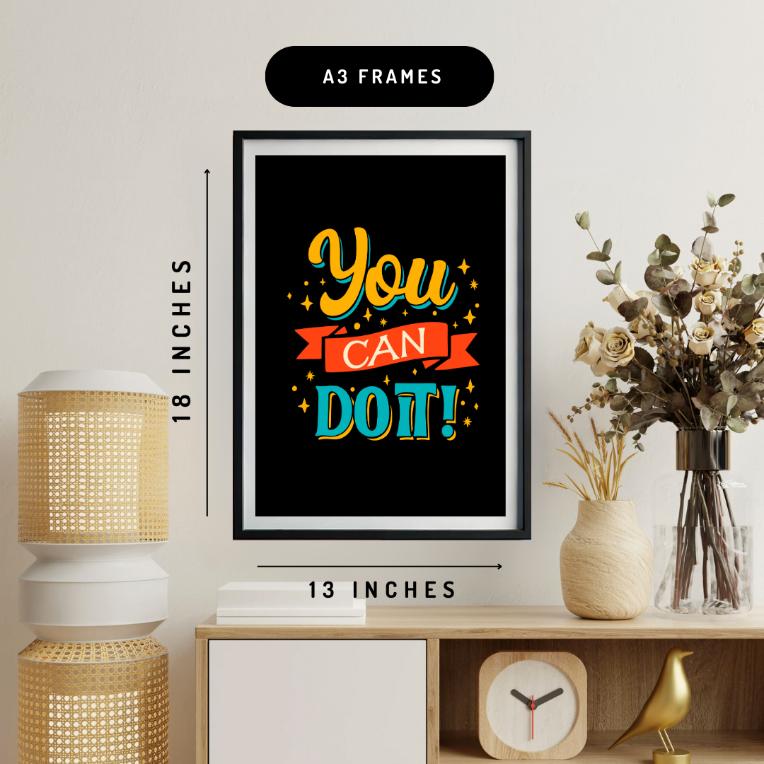 You Can Do It Wall Art Poster