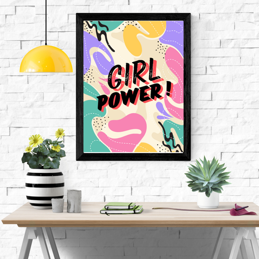 Girl Power Wall Art Poster