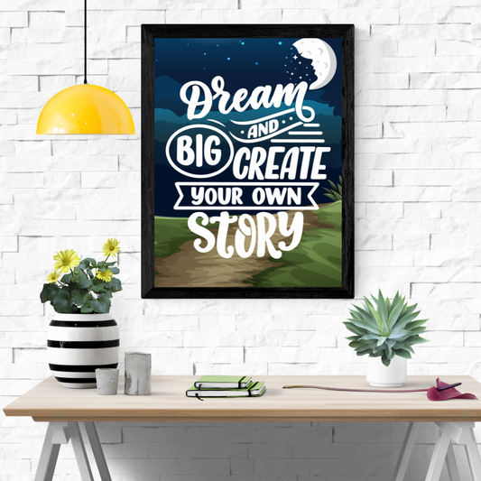 Dream Big Wall Art Poster