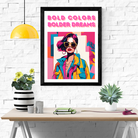 Bold And Colorful Dreams Wall Art Poster