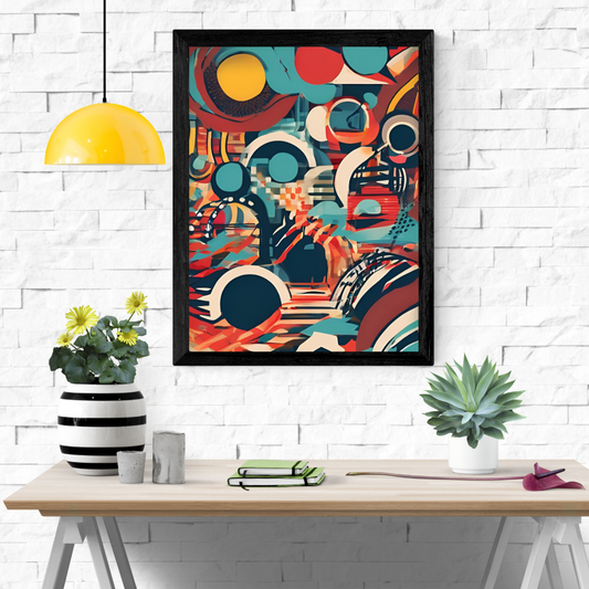 Vibrant Modern Art Wall Art Poster