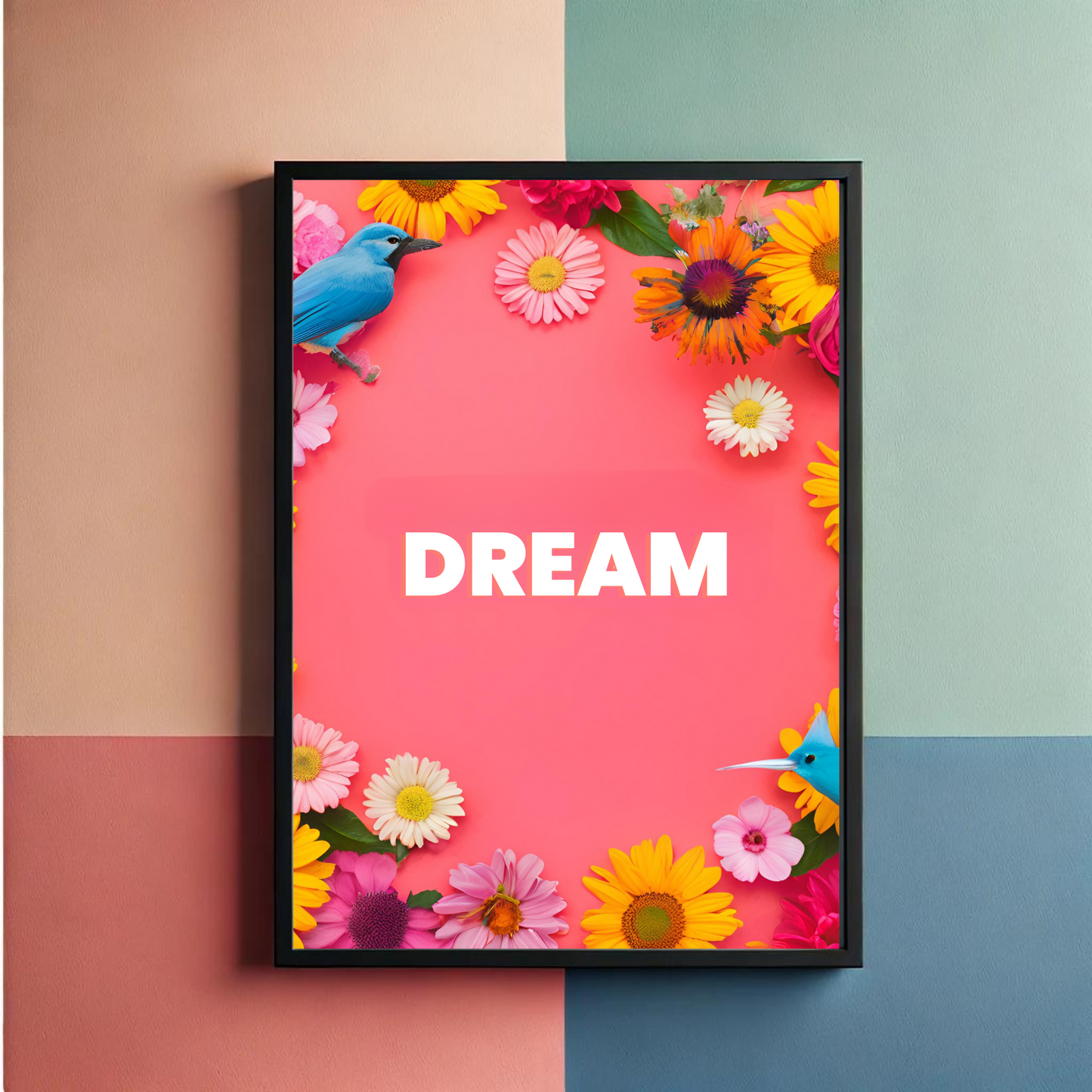 Hope Dream Believe Achieve Wall Art Posters