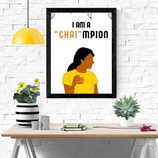 Chai-mpion Wall Art Poster