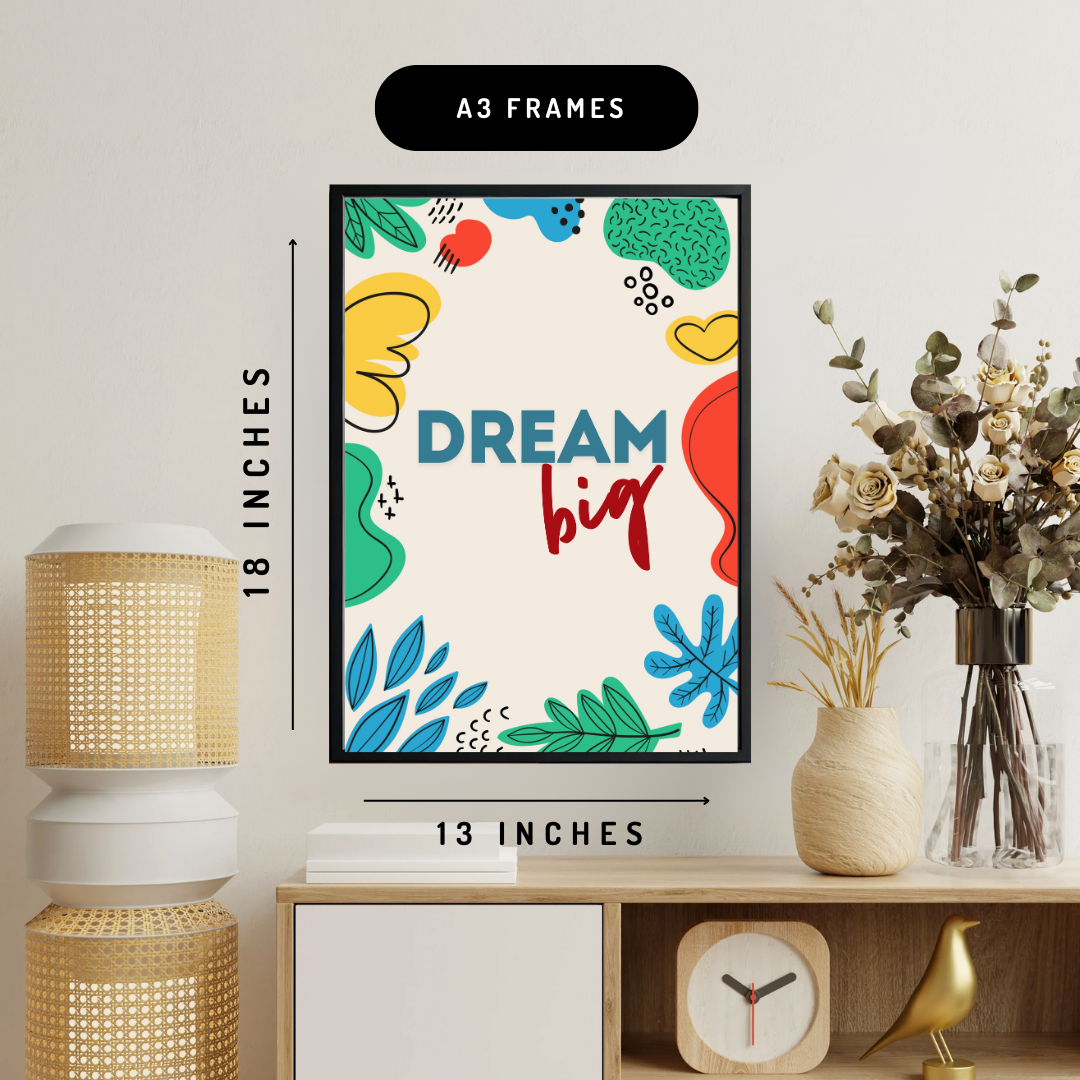 Dream Big Wall Art Poster