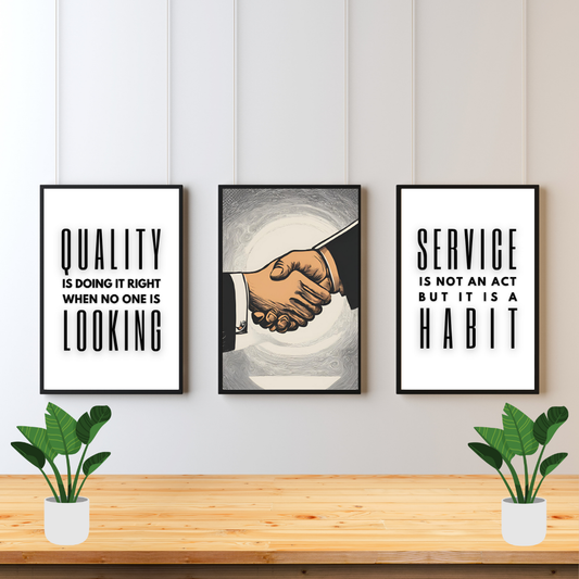 Quality In Customer Service Wall Art Posters