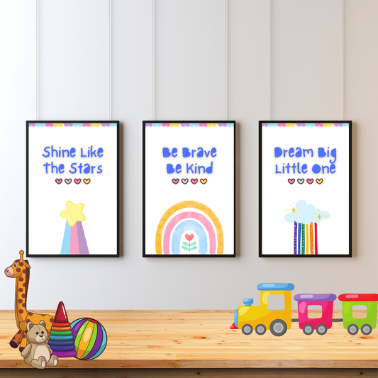 Dream Big And Shine Wall Art Posters