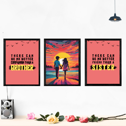 Brother Sister Love Wall Art Posters