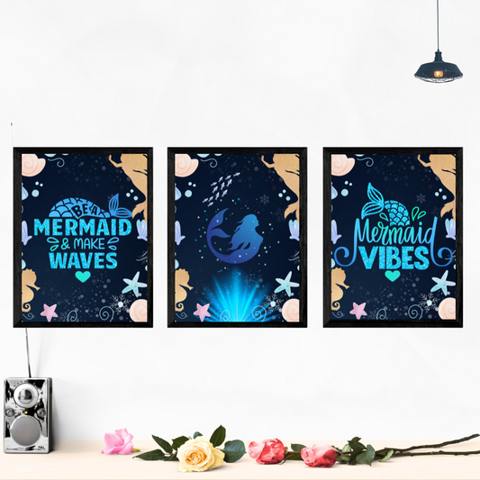 Mermaid Vibes Wall Art Posters