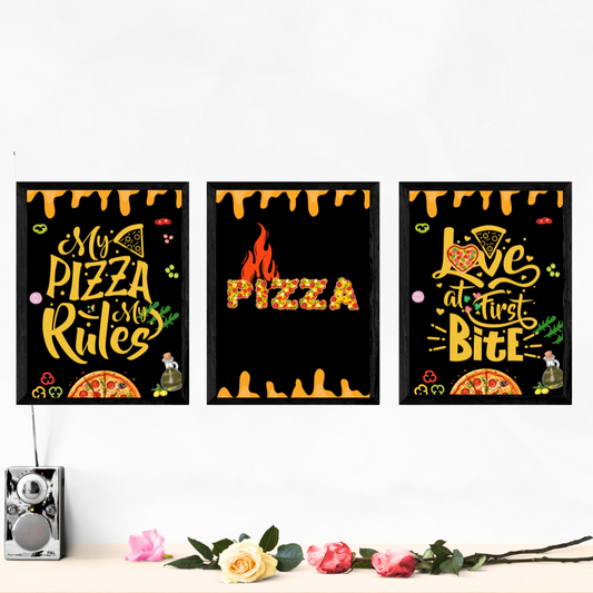 My Pizza My Rules Wall Art Posters