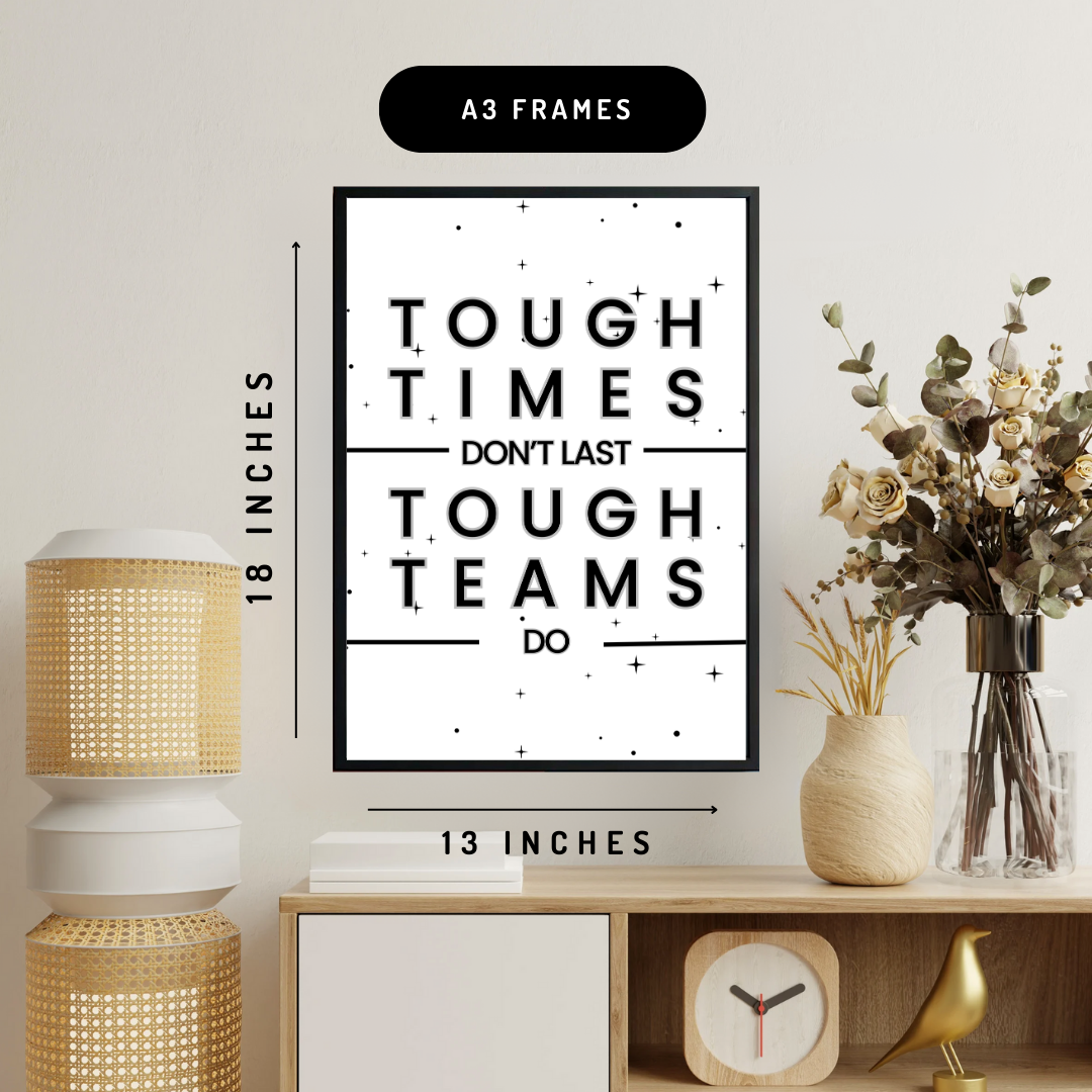 Tough Team Wall Art Poster