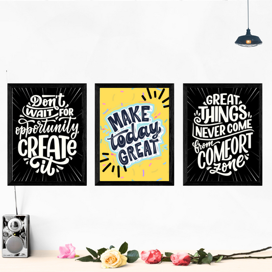 Make Great Today Wall Art Posters