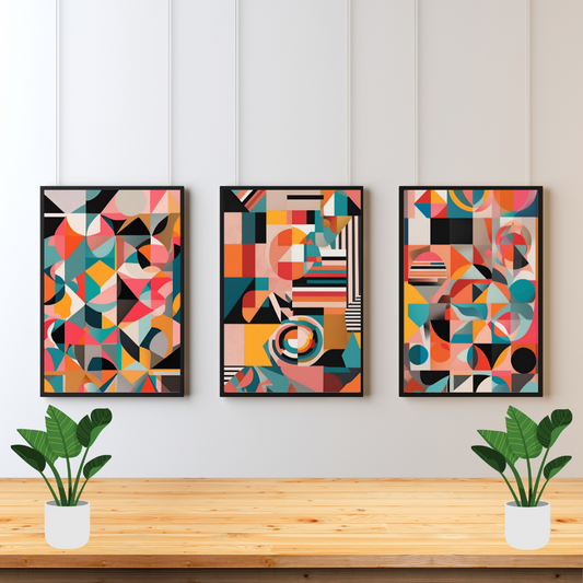 Color Splash Modern Wall Art Posters