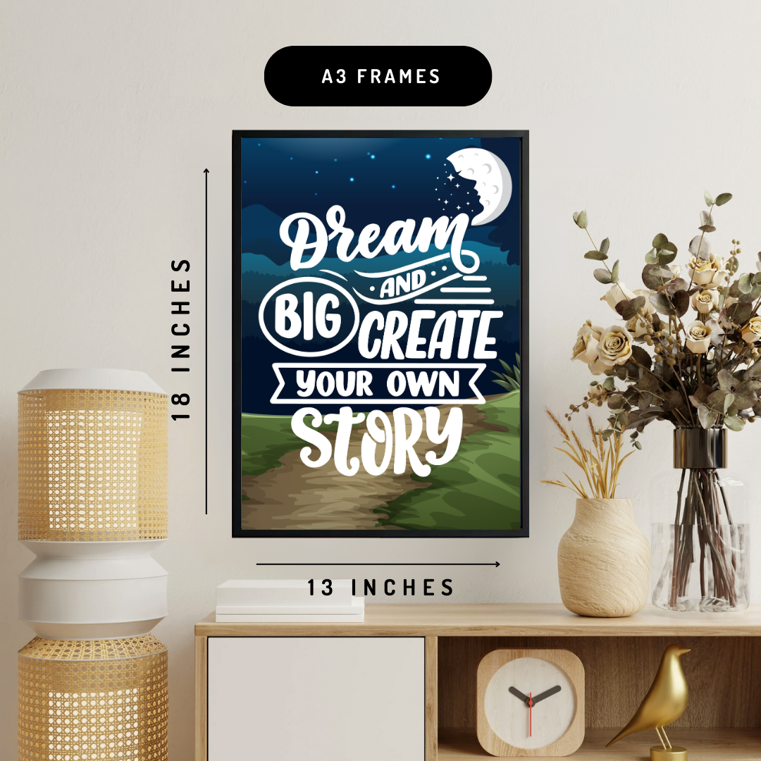 Dream Big Wall Art Poster