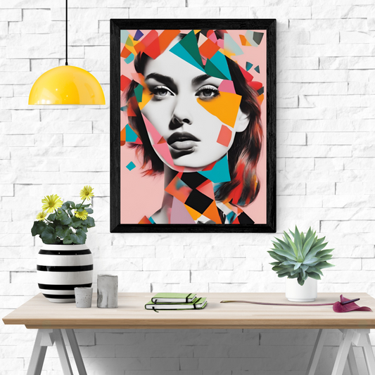 Shades Of A Woman Modern Wall Art Poster