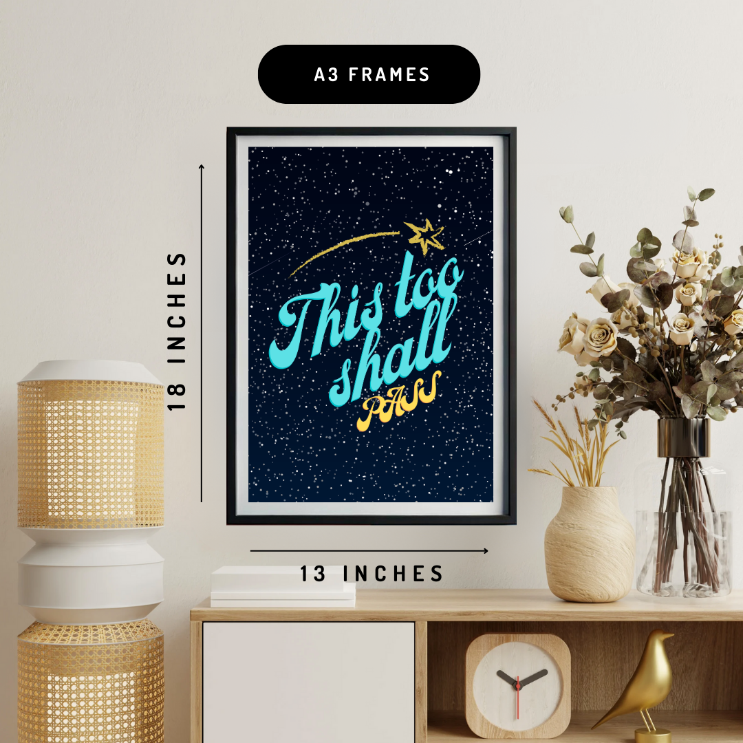 This Too Shall Pass Wall Art Poster