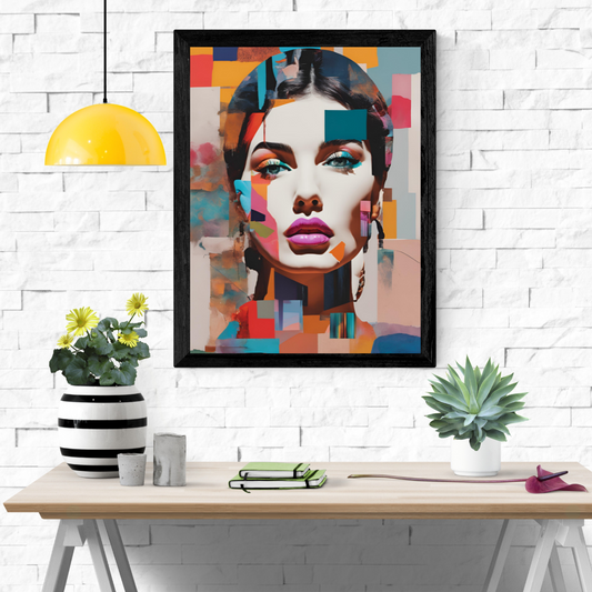 Elegant Woman Modern Wall Art Poster